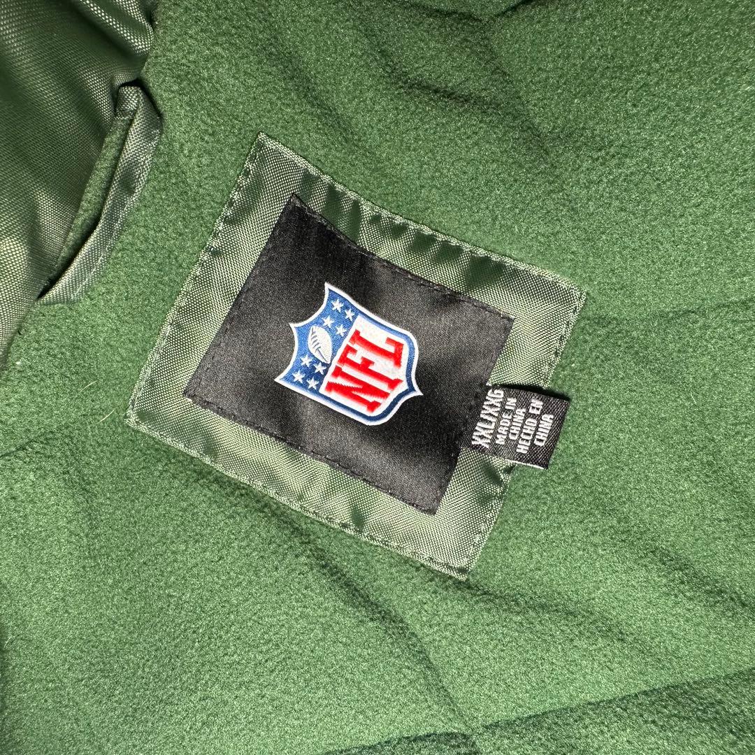 NY ジェッツJETS フード付きダウンジャケット NFL ゴッサムグリーン