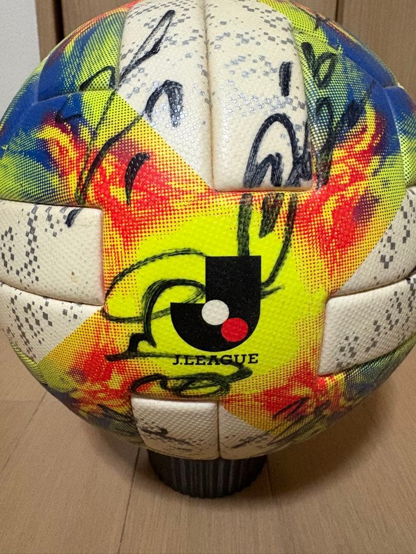Jリーグ公式試合球 2019年　コネクト　京都サンガ　実使用　サイン入り