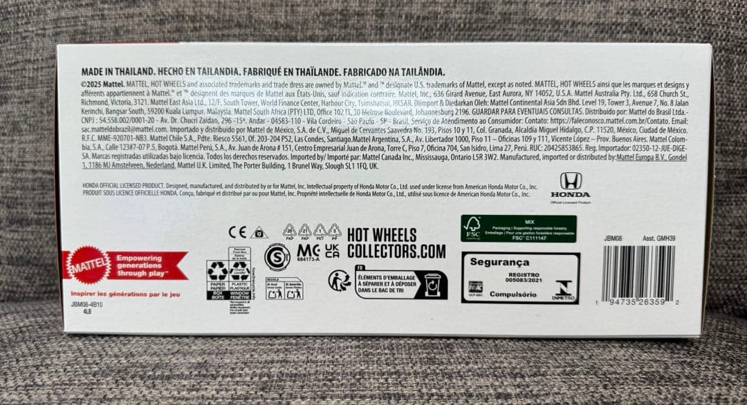 日本未発売　ホットウィール　プレミアム　ホンダ タイプR ヘリテージ　セット