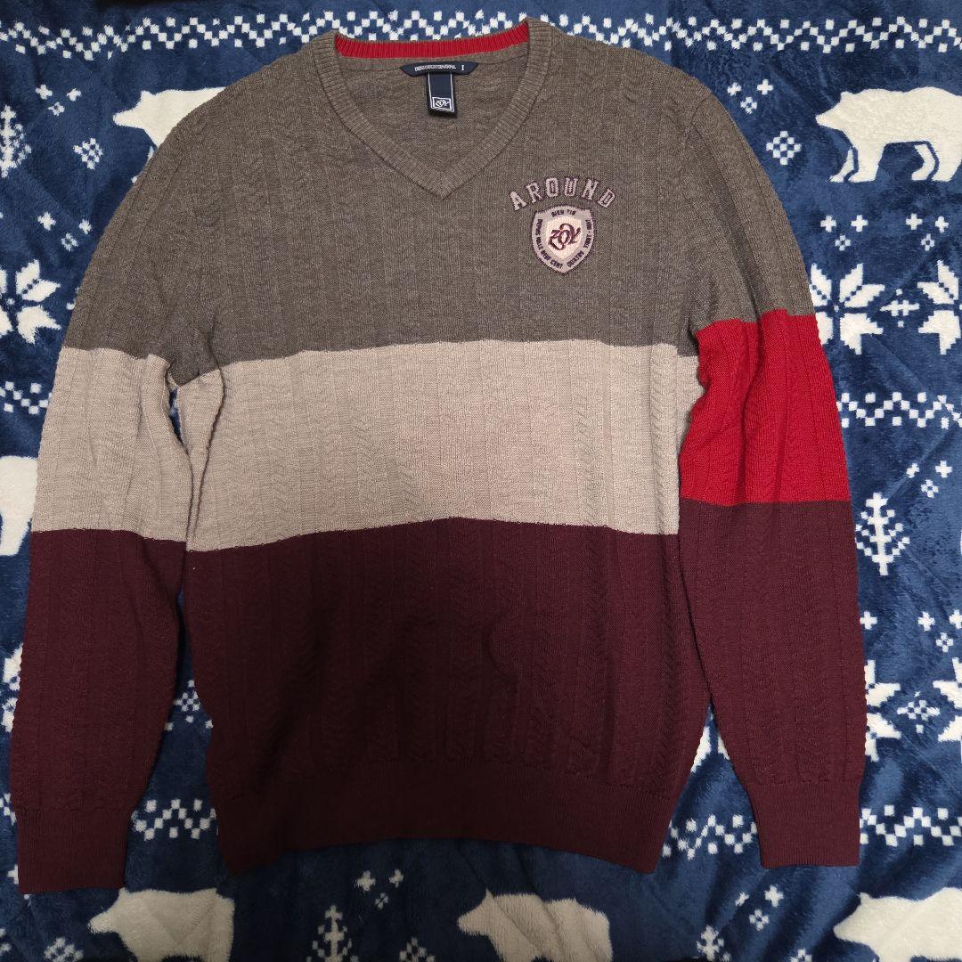 AROUND Vネックセーター