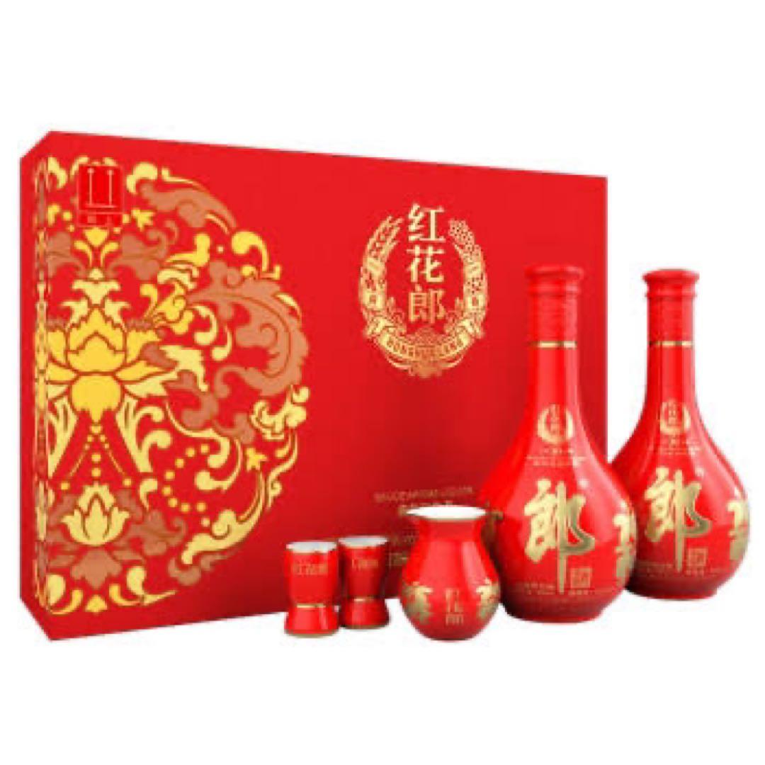 中国高級名酒【醤香型白酒】 紅花郎酒（べにはなろうしゅ） 53度 500ML