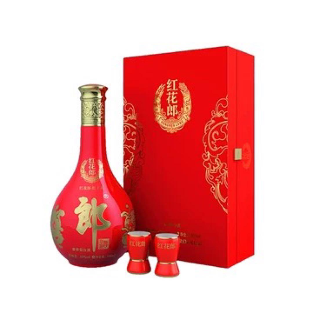 中国高級名酒【醤香型白酒】 紅花郎酒（べにはなろうしゅ） 53度 500ML
