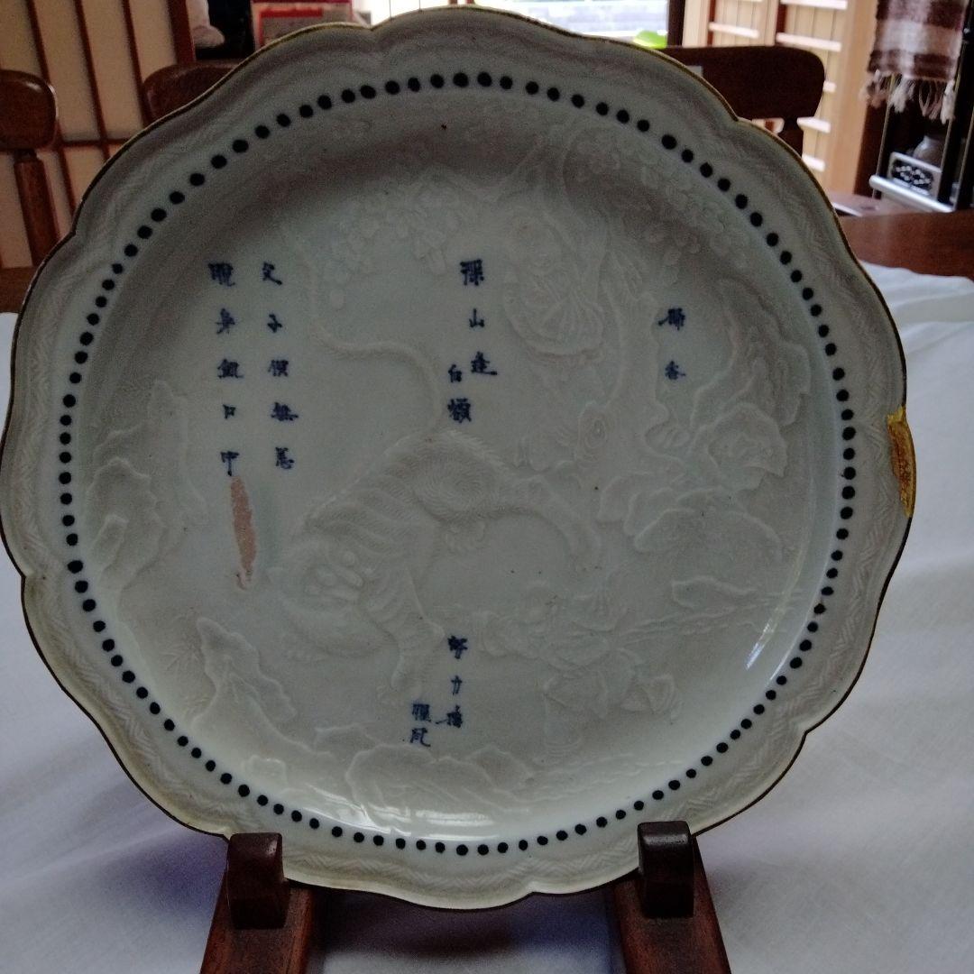 1760から1780年のアンテークの白磁の絵皿