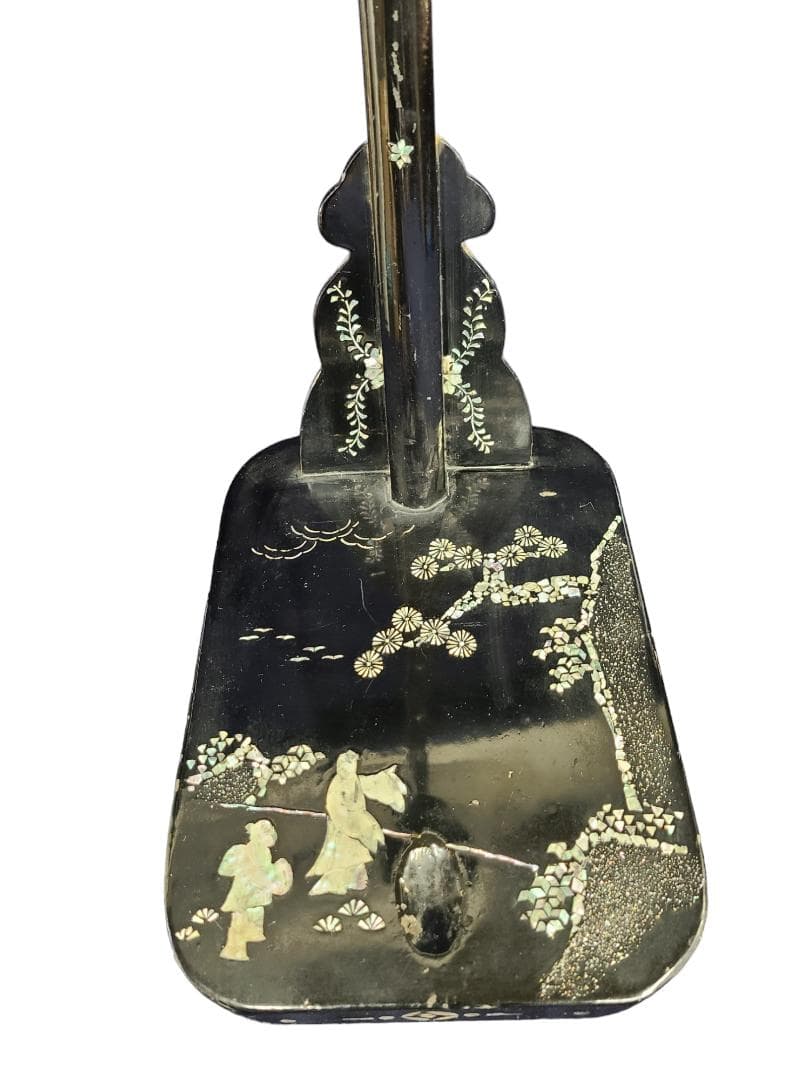 高級刀掛け2 螺鈿 1本掛け 約66ｘ26ｘ20 日本刀 真剣 骨董 0118