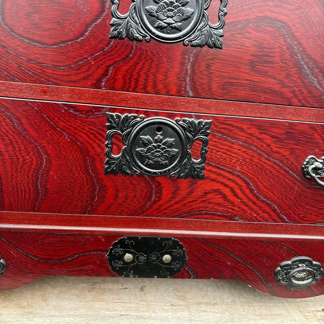 工芸家具　国産　飛鳥工芸　車箪笥