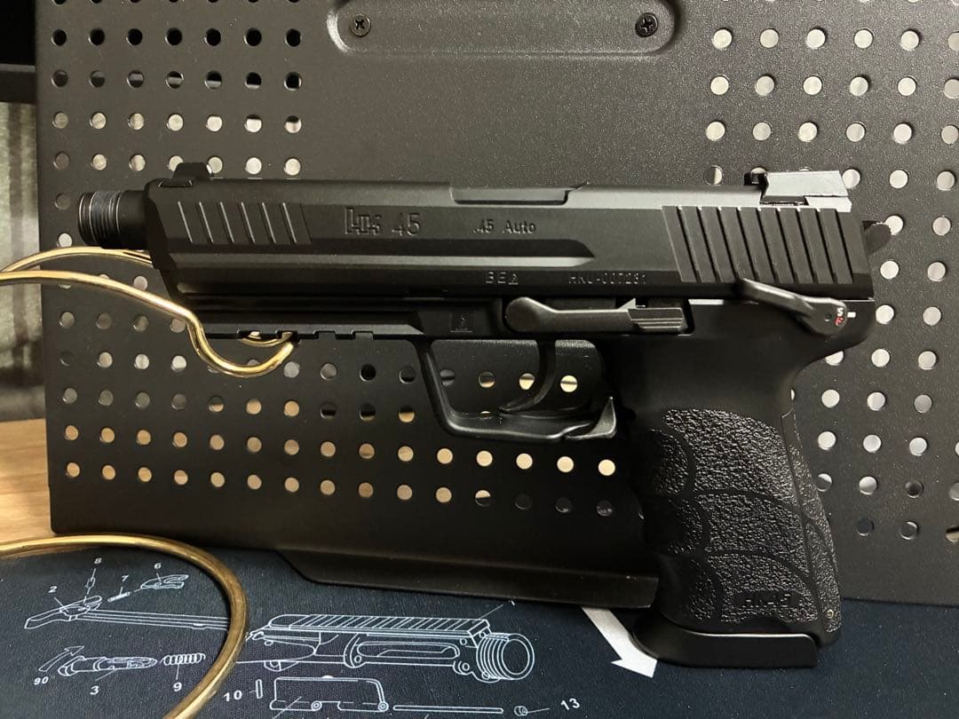 極美品 東京マルイ HK45タクティカル＋SureFire Replica