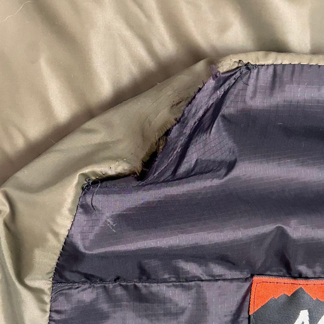 【寝袋】ナンガ VISIONPEAKS シュラフ ブラック カーキ　マミー型