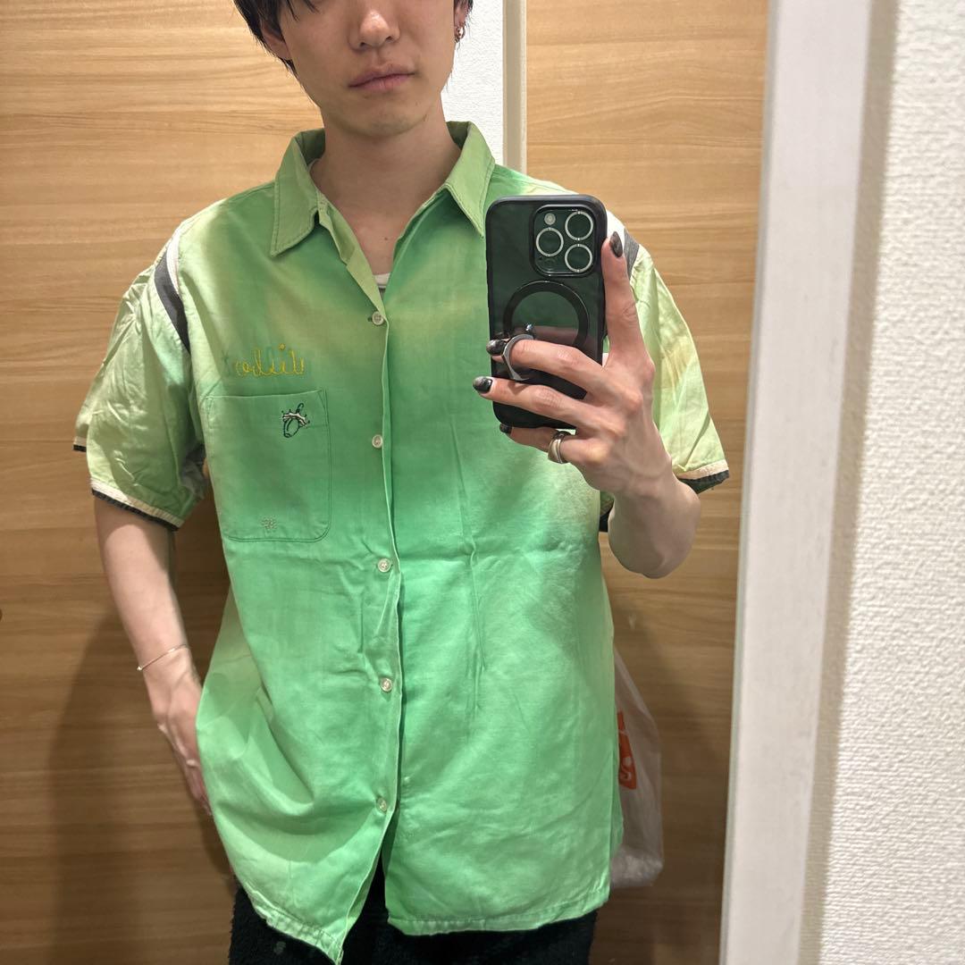 着画あり　60's 60年代 ボウリングシャツ XL