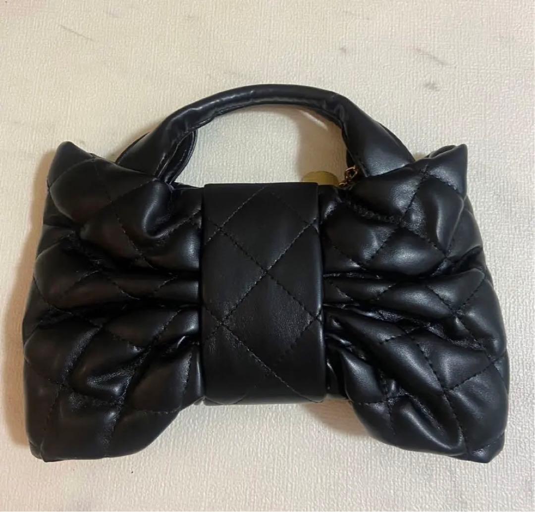 新品！シャネルブラックリボンバック⭐︎ノベルティ