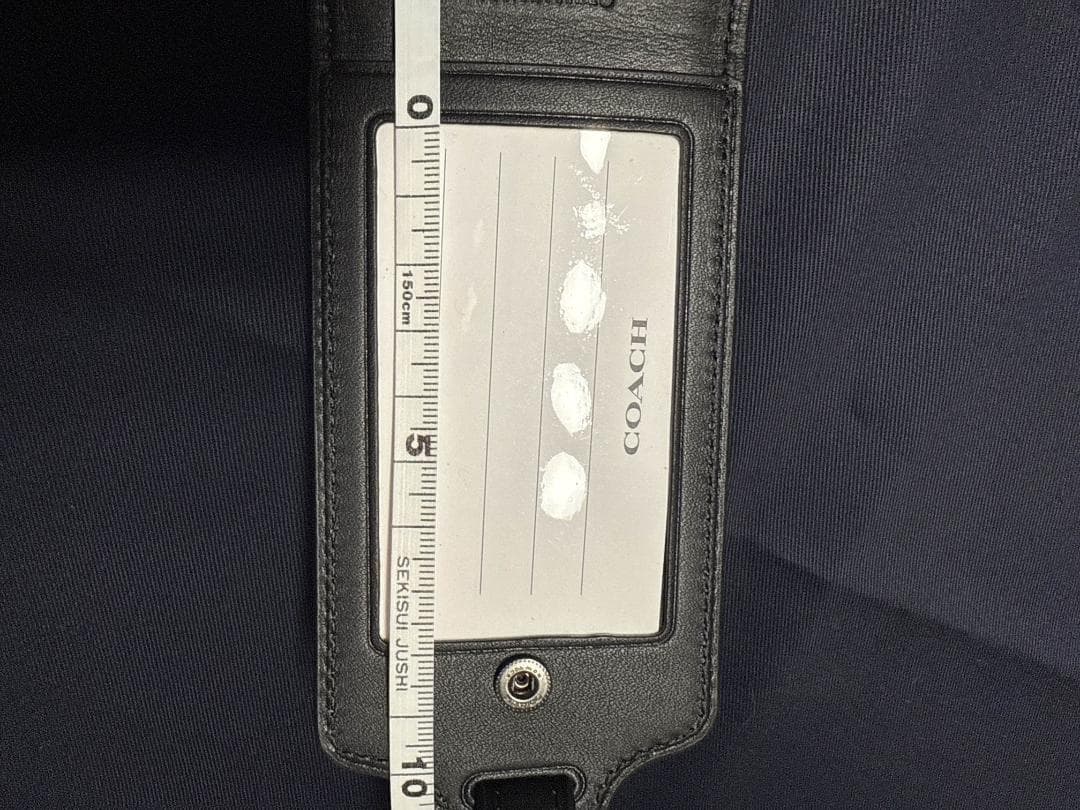 COACH ネームタグ シグネチャー ラゲッジタグ グリーンマルチ