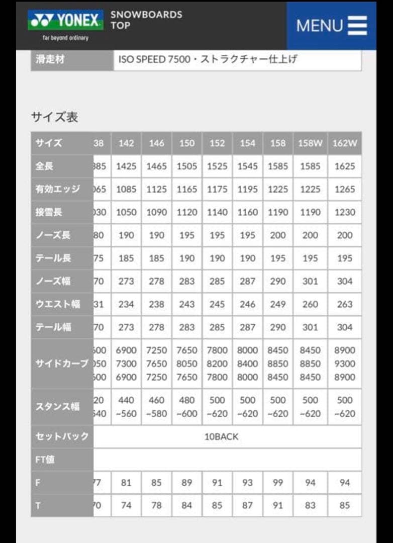 【限定ソールカラー】YONEX SMOOTH スノーボード 158W