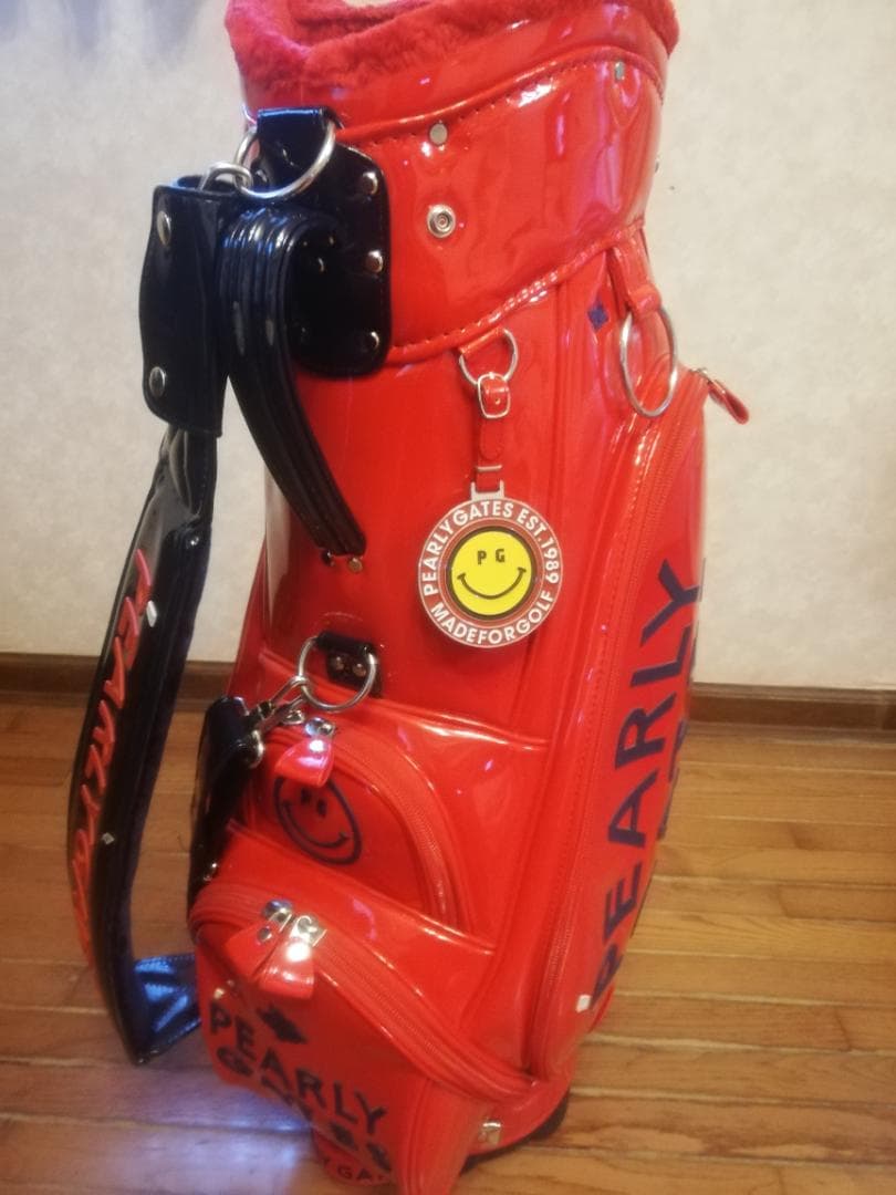 PEARLY GATES キャディバッグ レッド
