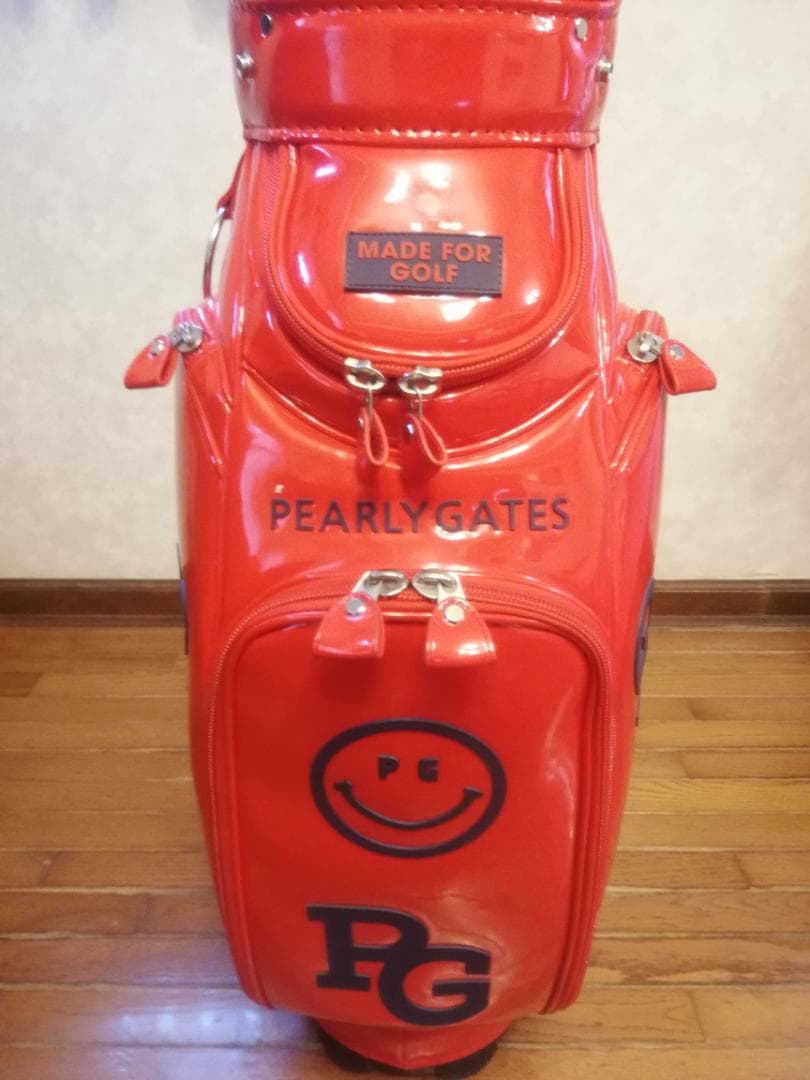 PEARLY GATES キャディバッグ レッド