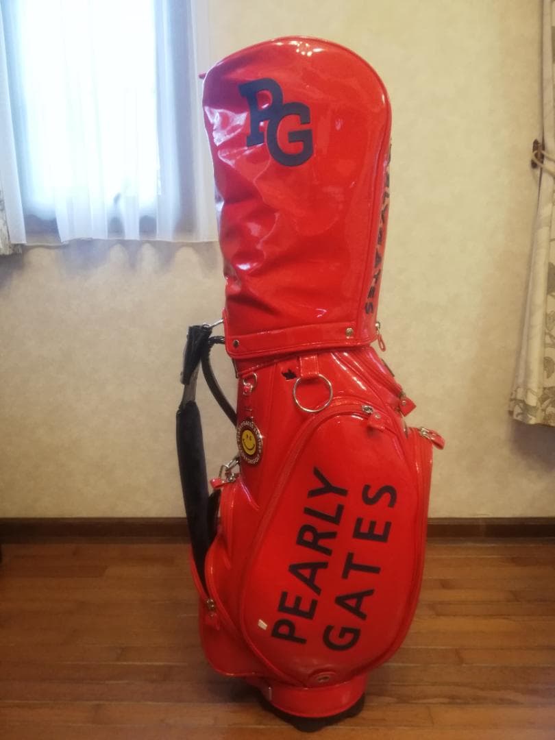 PEARLY GATES キャディバッグ レッド