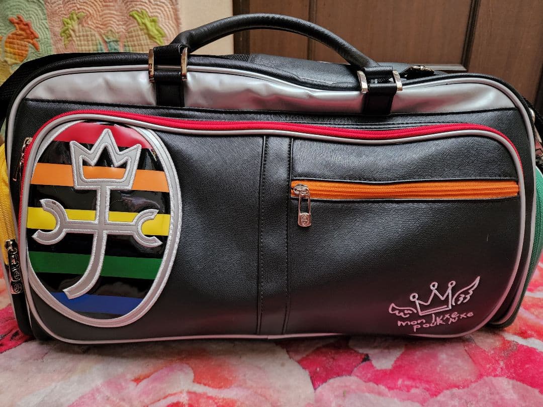 カステルバジャック　カラフルストライプ ゴルフボストンバッグ