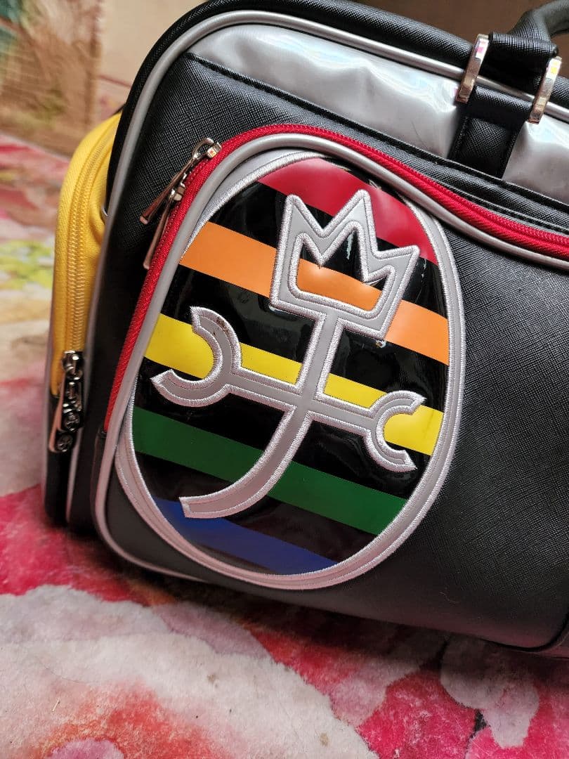 カステルバジャック　カラフルストライプ ゴルフボストンバッグ