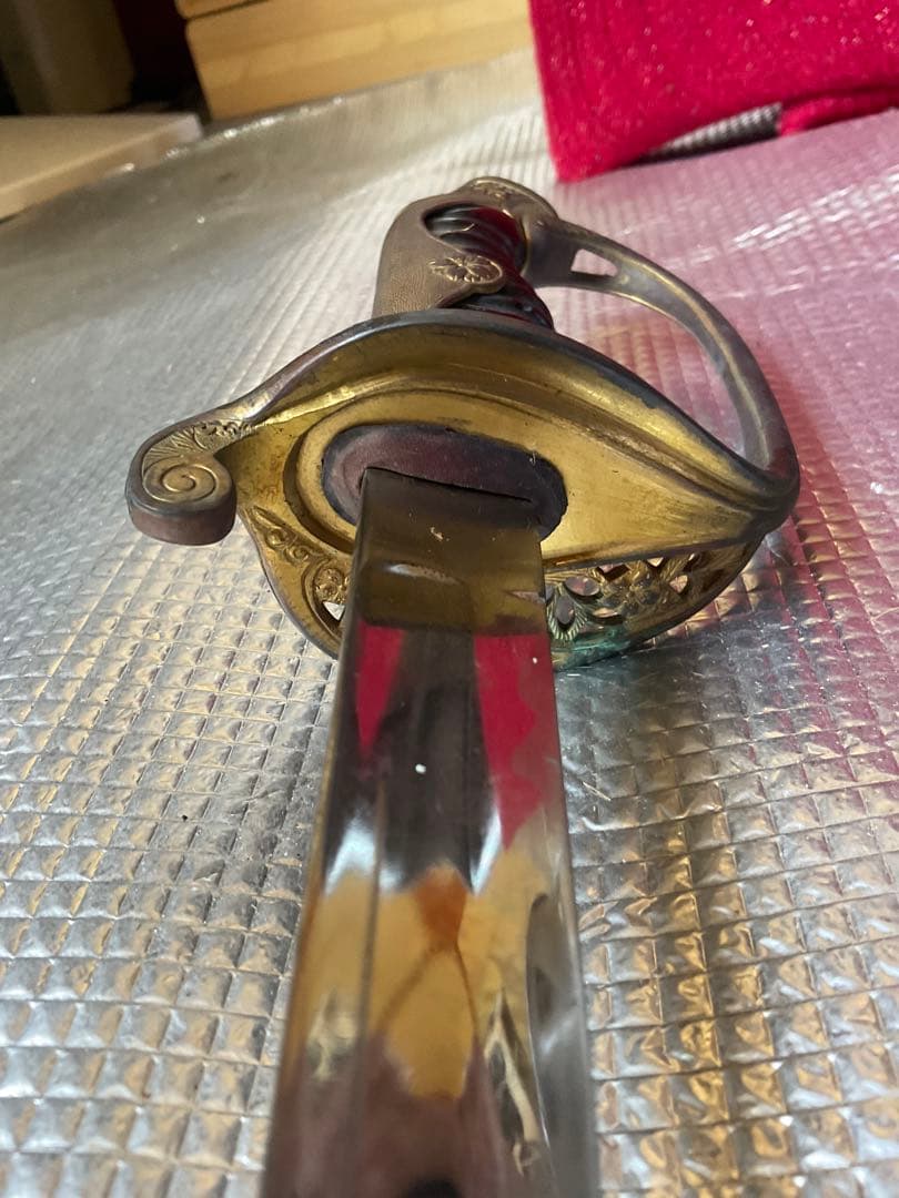 タイガー・ジェット・シンのサーベル。【キズ、サビ、擦りあり、模造刀、昭和レトロ】