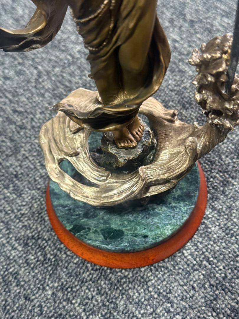 【湖の乙女】 エミリーカフマン作 フランクリンミント製 ブロンズ像 女神