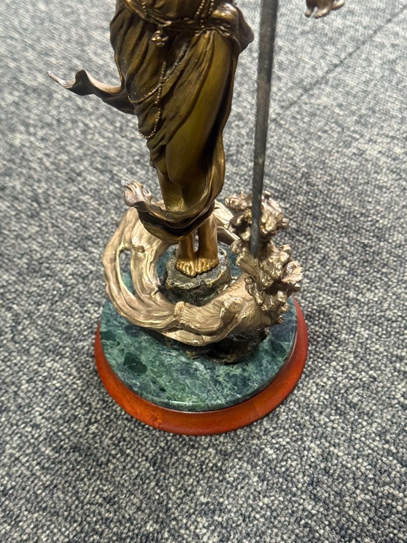 【湖の乙女】 エミリーカフマン作 フランクリンミント製 ブロンズ像 女神