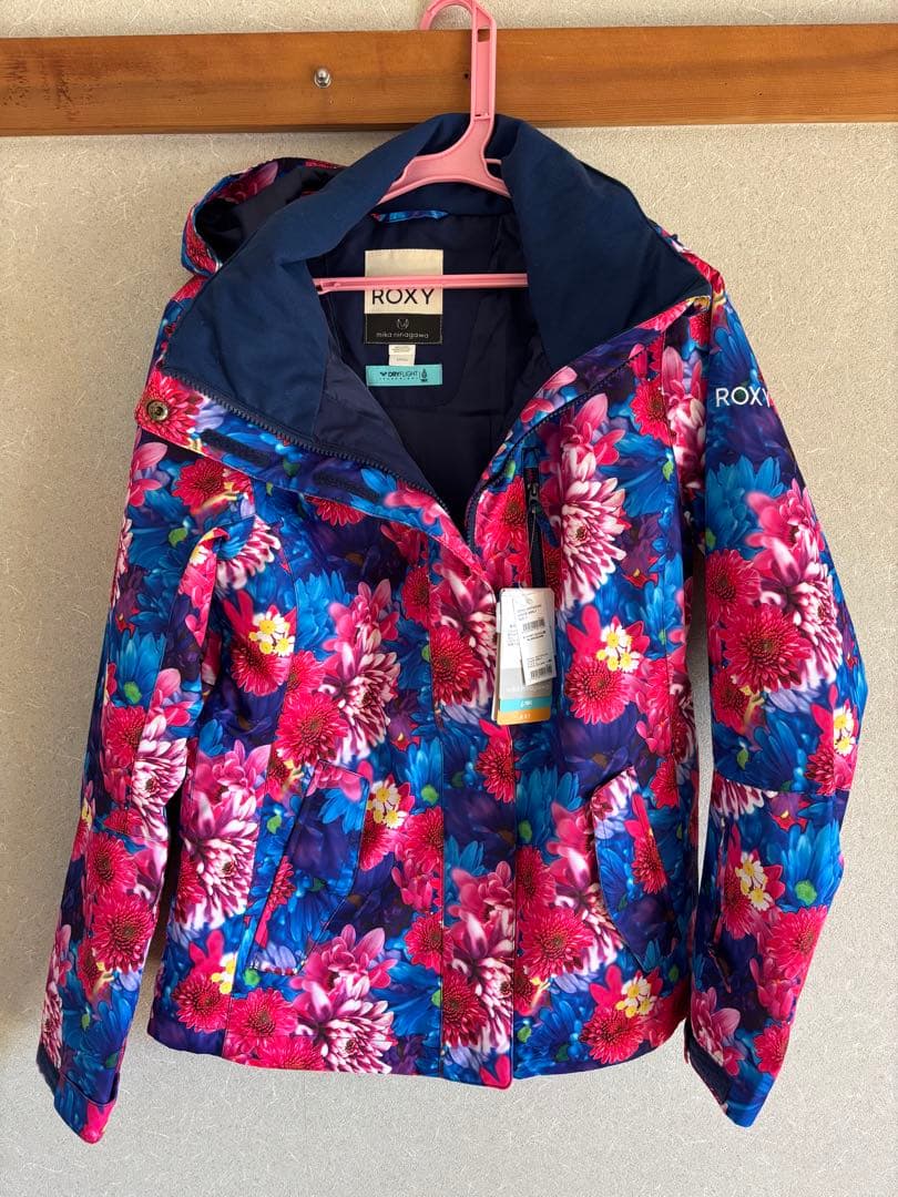 【新品・未使用】ROXY 蜷川実花　コラボ　花柄スキーウェア フード付き