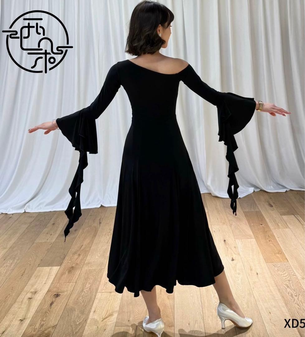 新品⭐️XI-DUO DANCE ブラックオフショルダードレス/ワンピースLサイズ