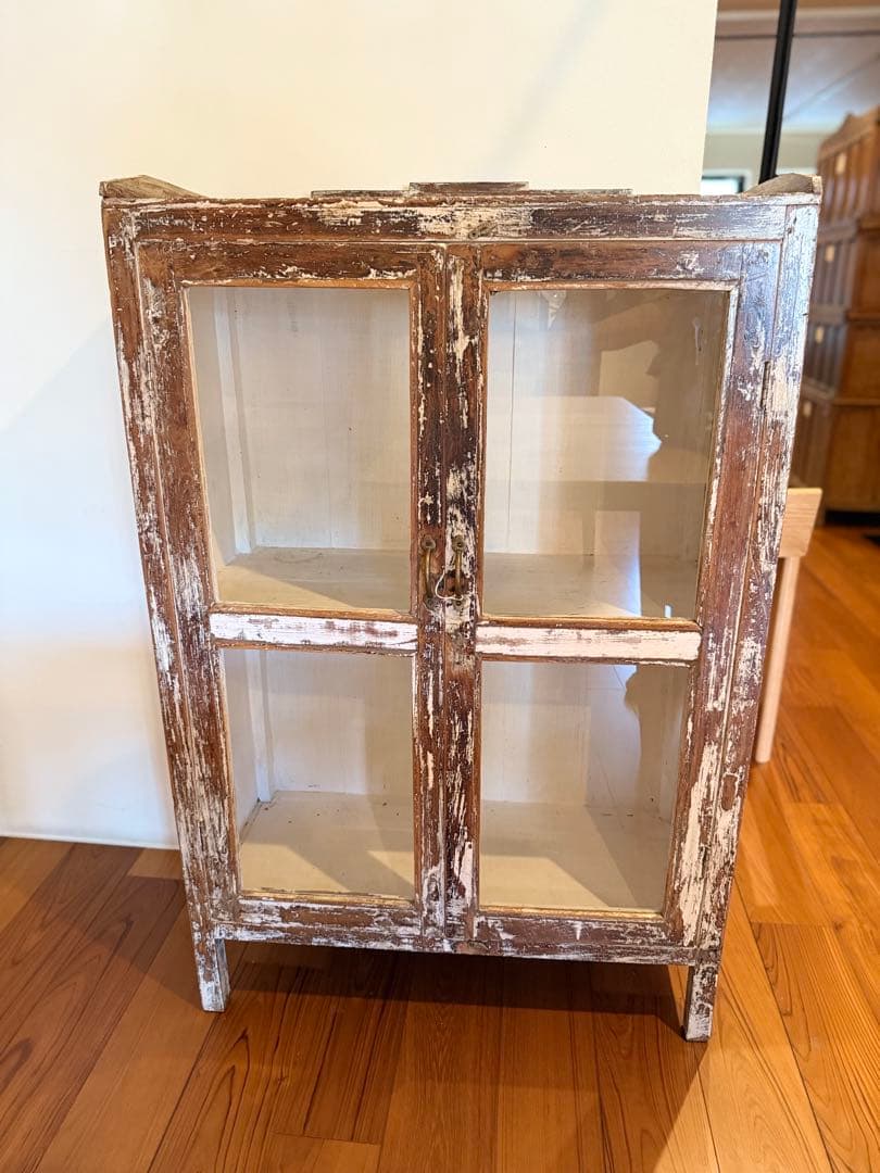 ※最終価格※【展示品】ヴィンテージ　ガラスキャビネット