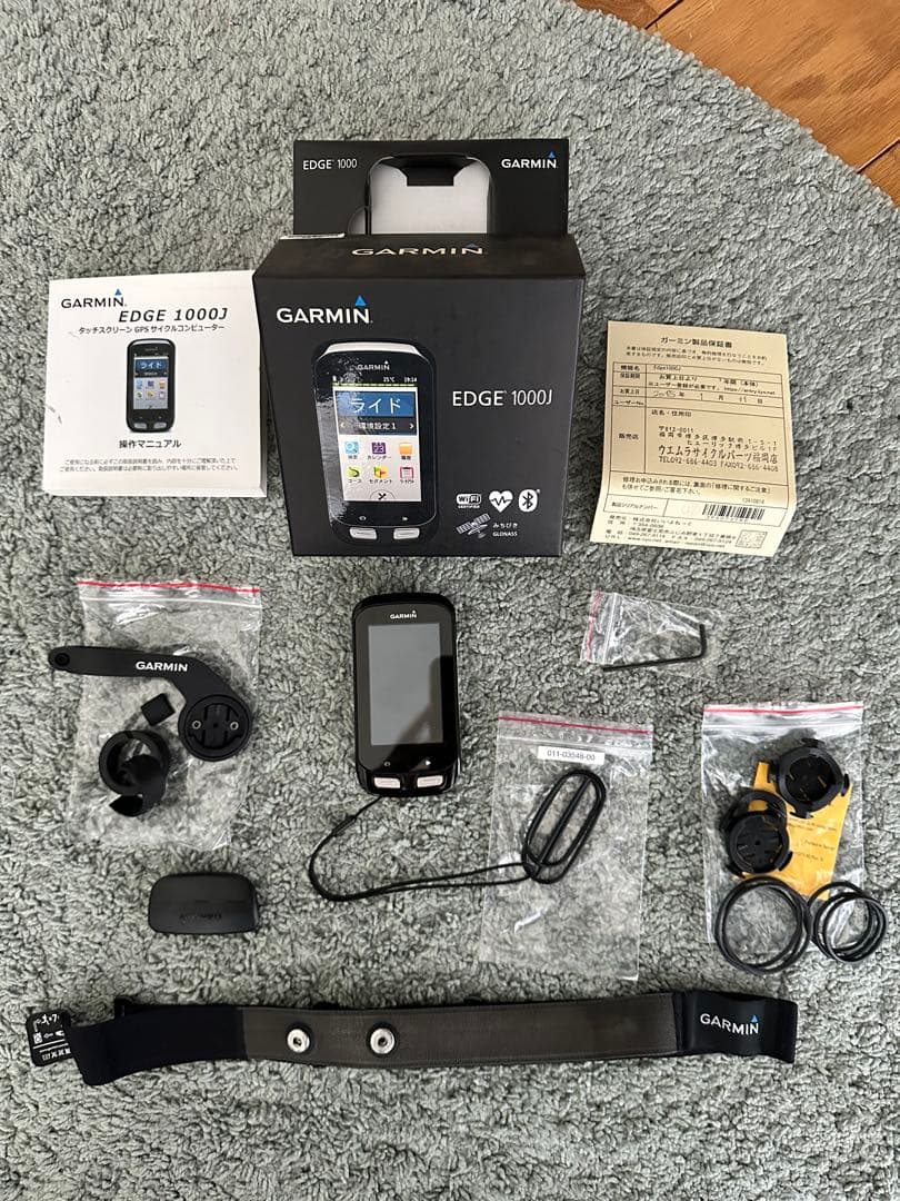 Garmin EDGE 1000J 心拍計付き