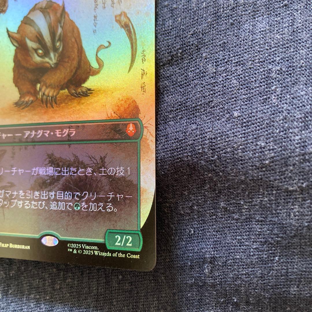 アナグマモグラの仔 日本語　ボーダレス　foil