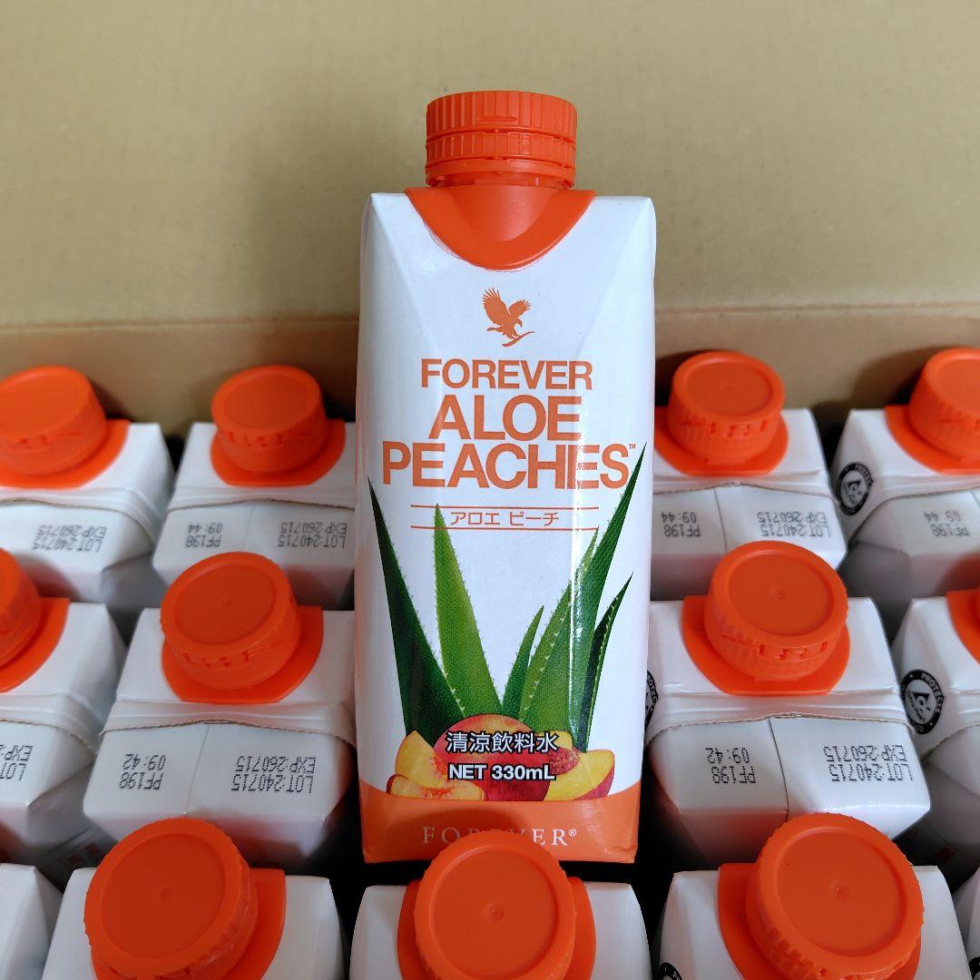 Forever Aloe Peaches 330ml 18本入り