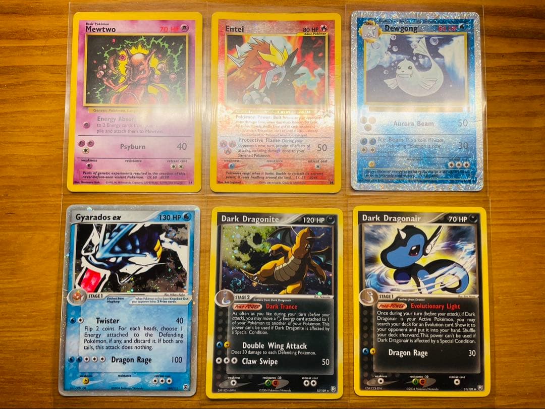 英語版 旧裏 ミュウツー プロモ ギャラドスEX わるいカイリュー エンテイ 他