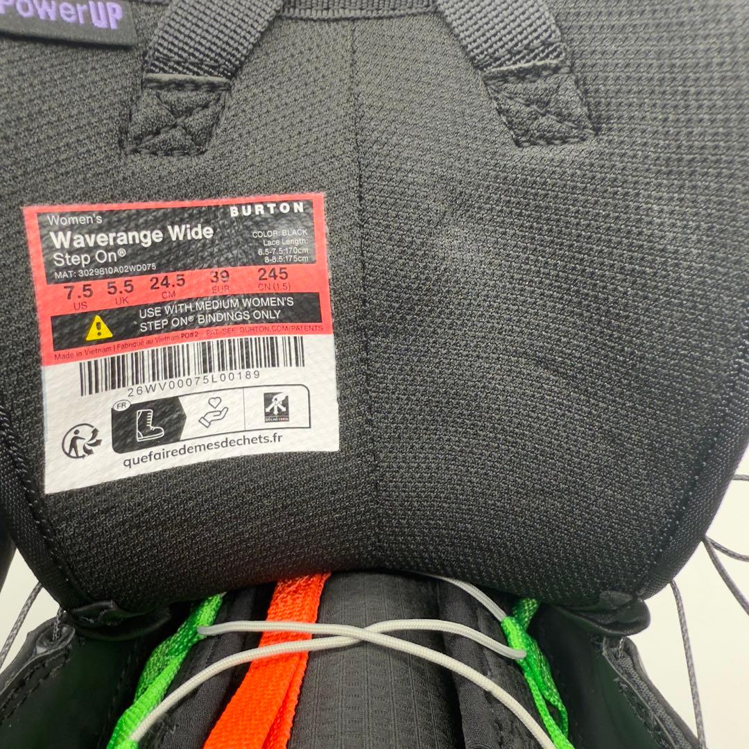 【新品】BURTON STEP ON WAVERANGE WIDE新モデル