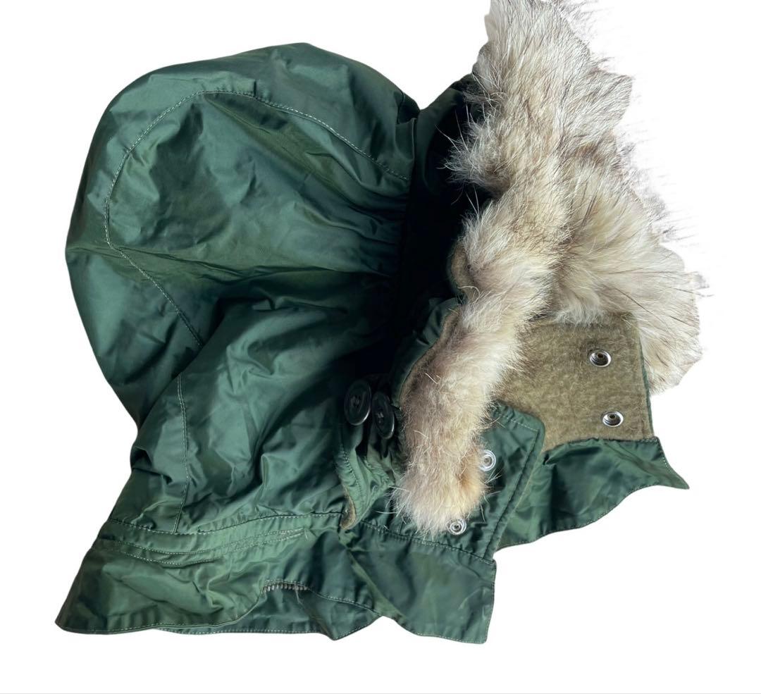 米軍海軍A-1デッキジャケット用M-59コヨーテファー付きフード