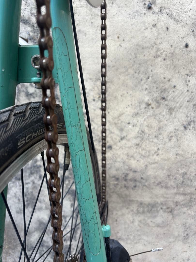 Bianchi ミニベロ 8段変速 ミントグリーン