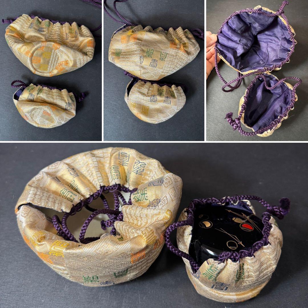 J05 送料無料　茶箱セット　塗り茶箱　茶碗　棗　香合　茶道具　茶筅 仕覆