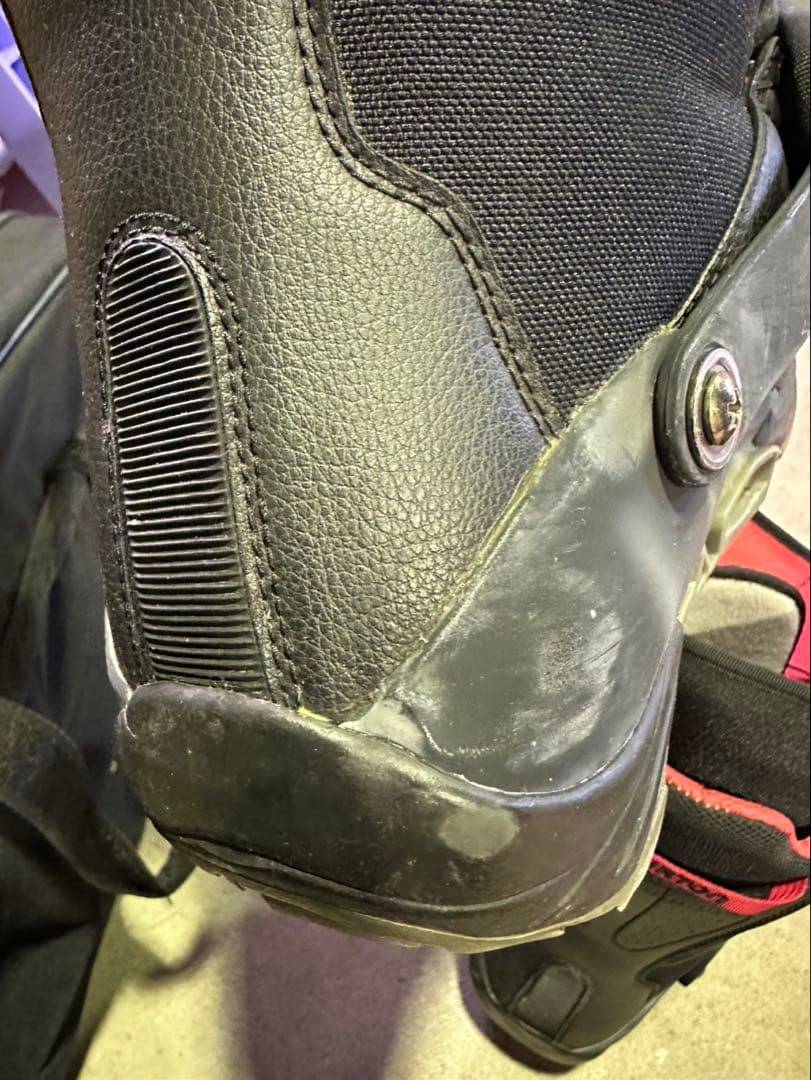 G1579 BURTON スノーボードブーツ 黒赤　26.5 メンズ