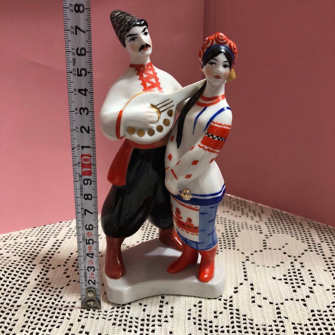 ロシア製　磁器像　ダンサー　ビンテージ