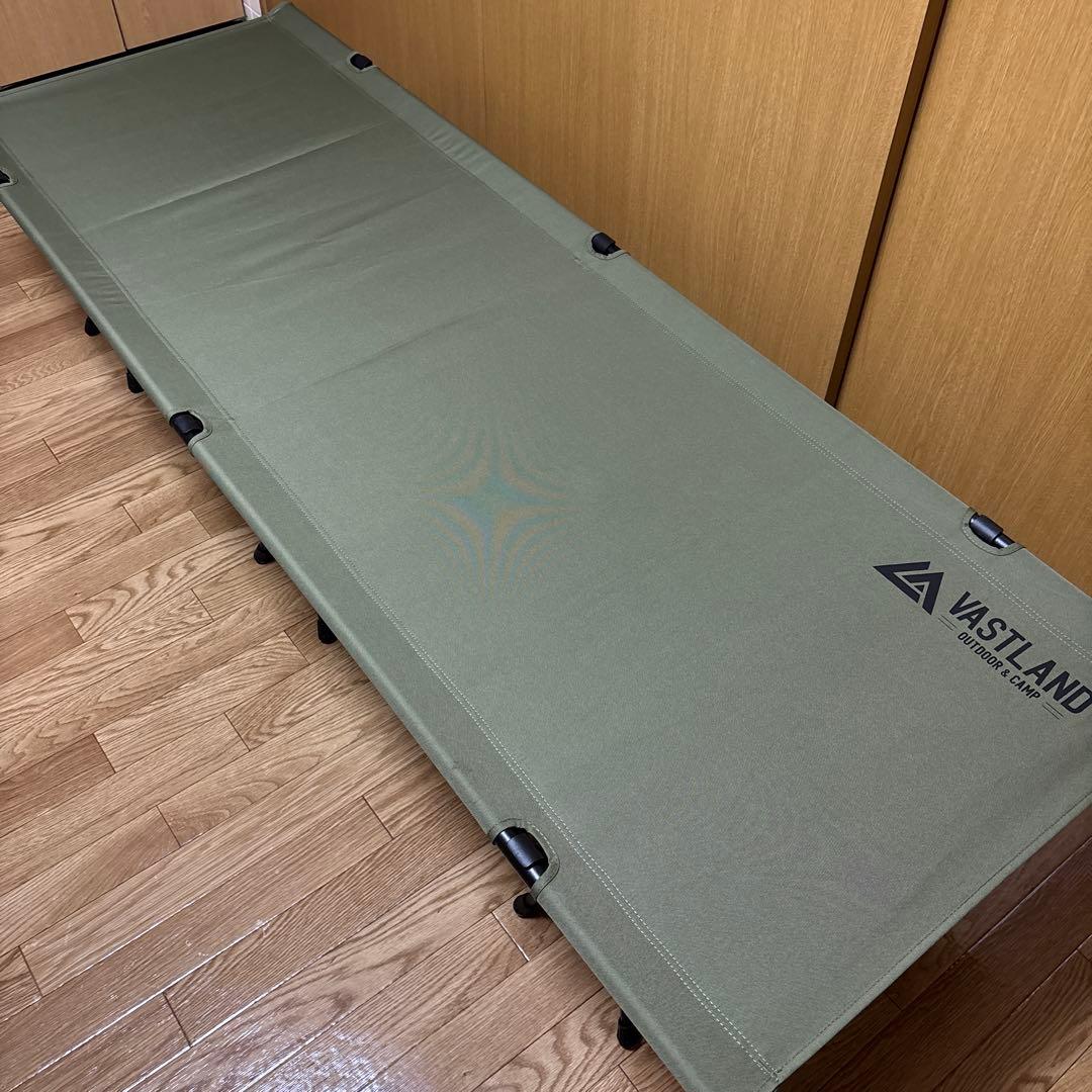 VASTLAND 折りたたみコット オリーブグリーン