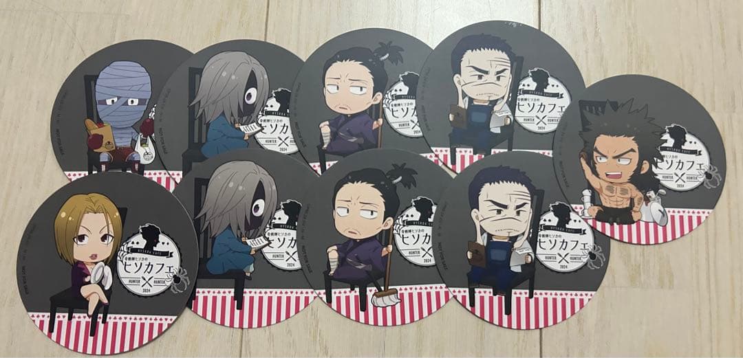 【23点】奇術師ヒソカのヒソカフェ 第2弾 特典&トレーディングアクスタ缶バッジ