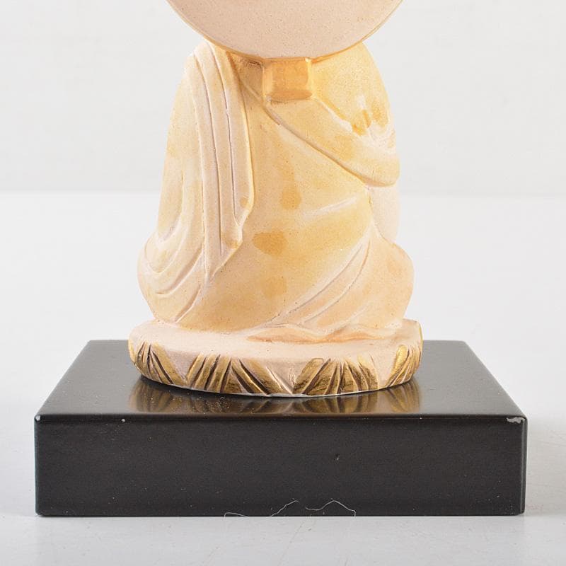 博多人形　人形師　二代　戸畑茂四郎作　「阿弥陀如来」　共箱　M　R7160