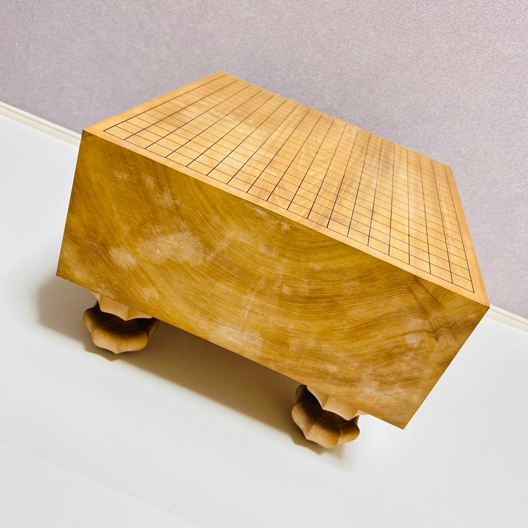 高級 国産 極厚 囲碁 本榧 目が繊細 ヘソ 脚付き 蛤碁石 日向産 碁笥付き