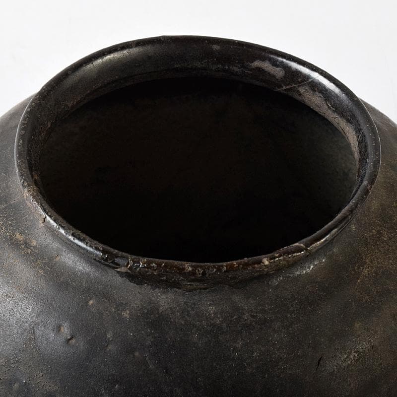 mini-fex　弥生式土器　黒釉　壷　C　R8453