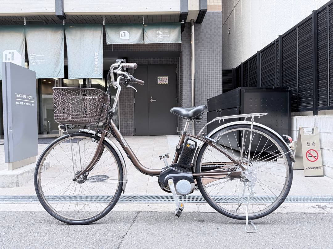 大阪府　パナソニック　電動アシスト自転車 シティタイプ ブラウン