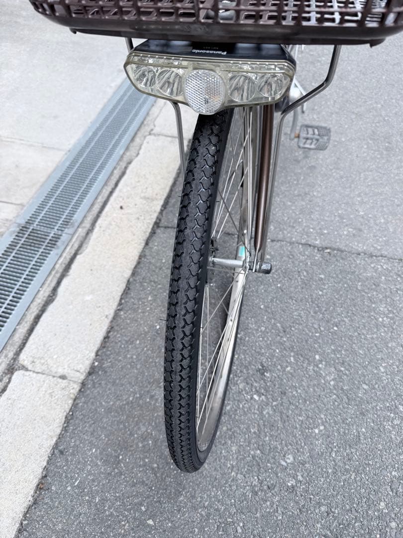 大阪府　パナソニック　電動アシスト自転車 シティタイプ ブラウン