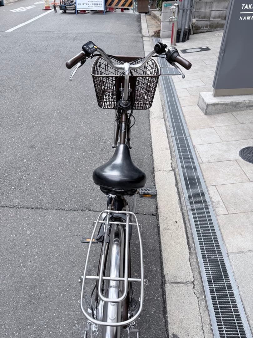 大阪府　パナソニック　電動アシスト自転車 シティタイプ ブラウン