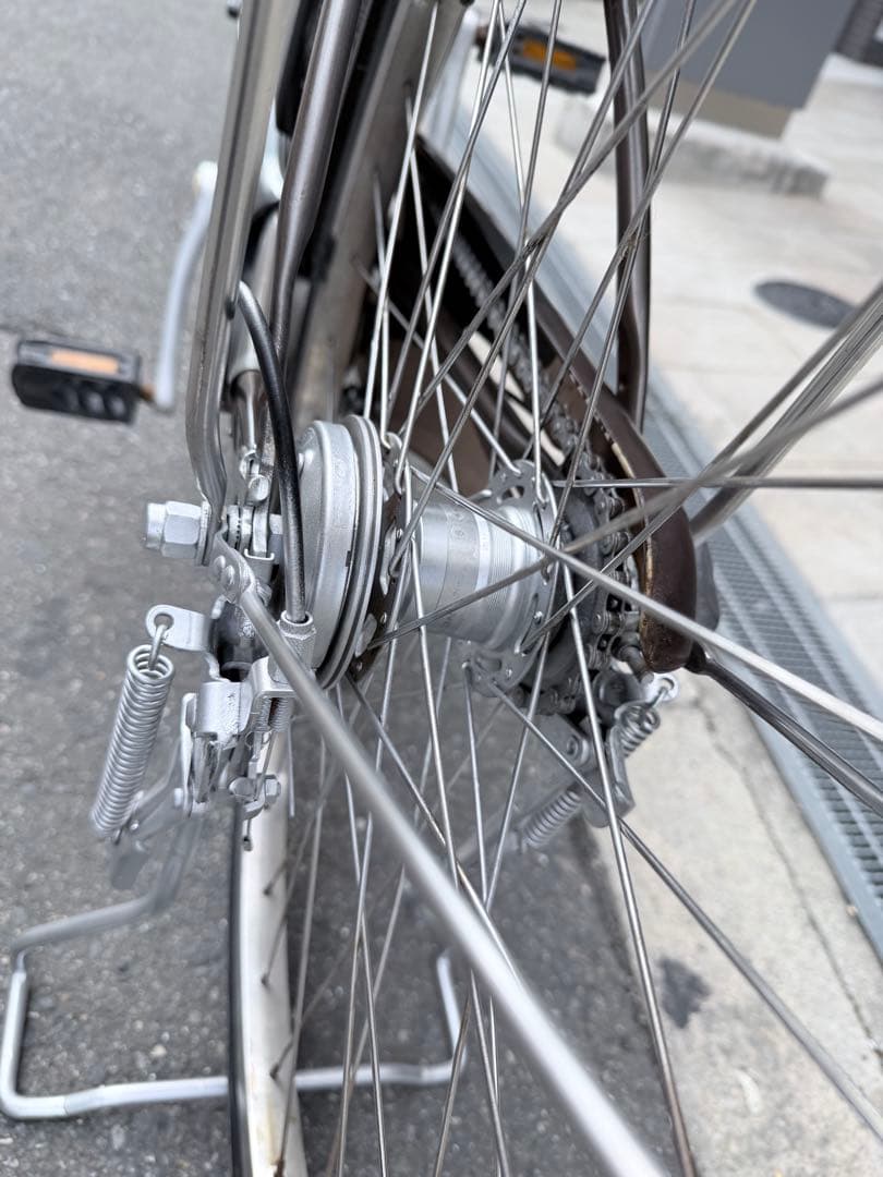 大阪府　パナソニック　電動アシスト自転車 シティタイプ ブラウン