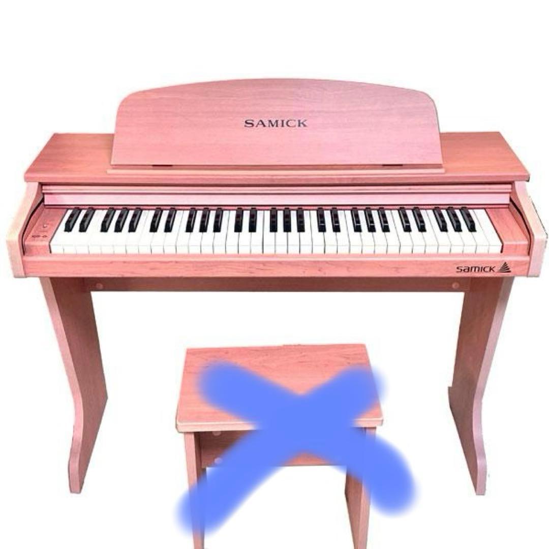 【本体】 SAMICK 電子ピアノ 61KID-O2 デジタルミニピアノ ピンク