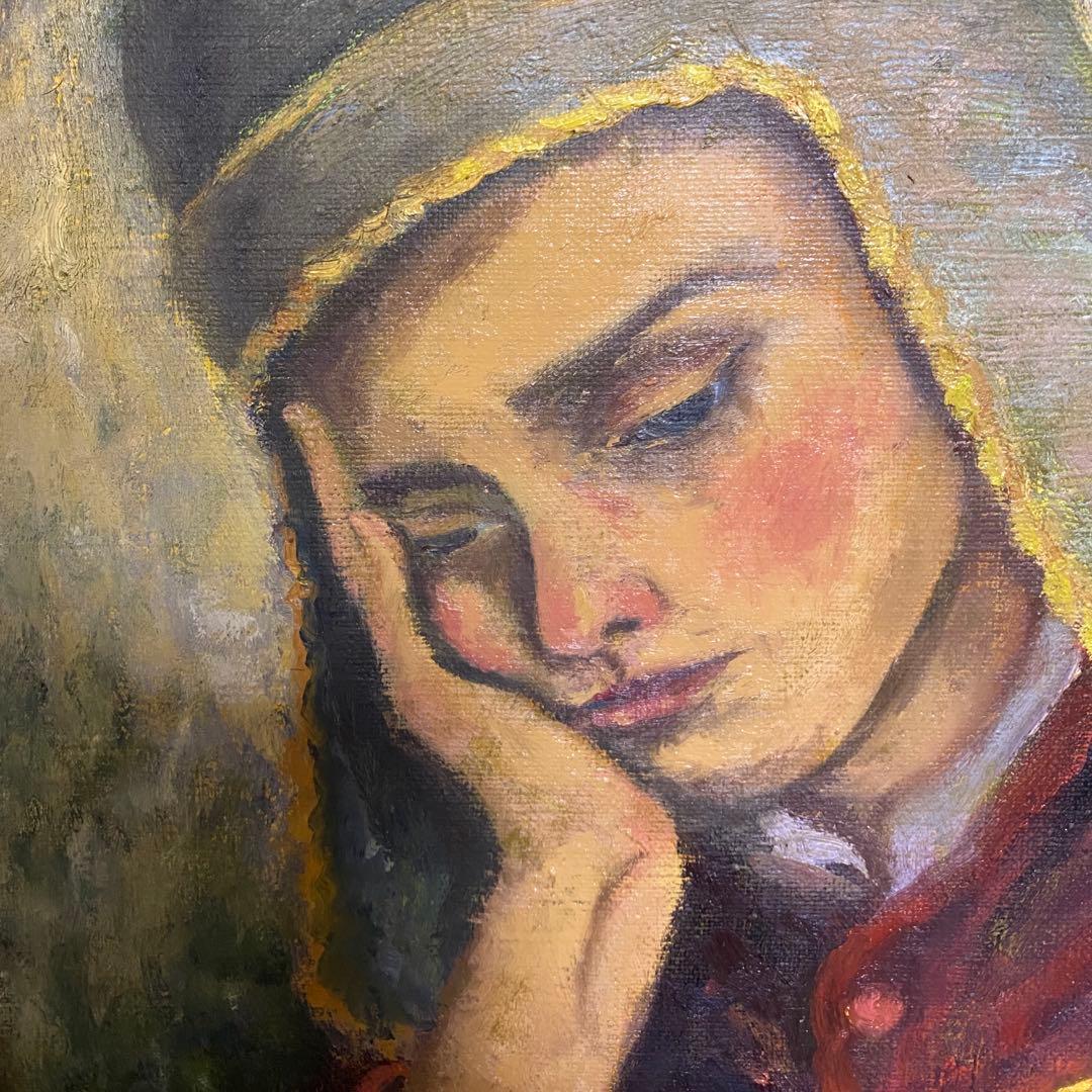 チェスプレイヤー F10 油彩画 人物画 絵画