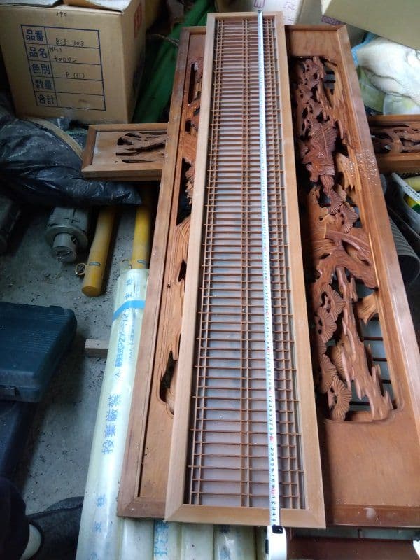 欄間　格子すりガラス付き1870✕300✕30 まとめ買い1割引