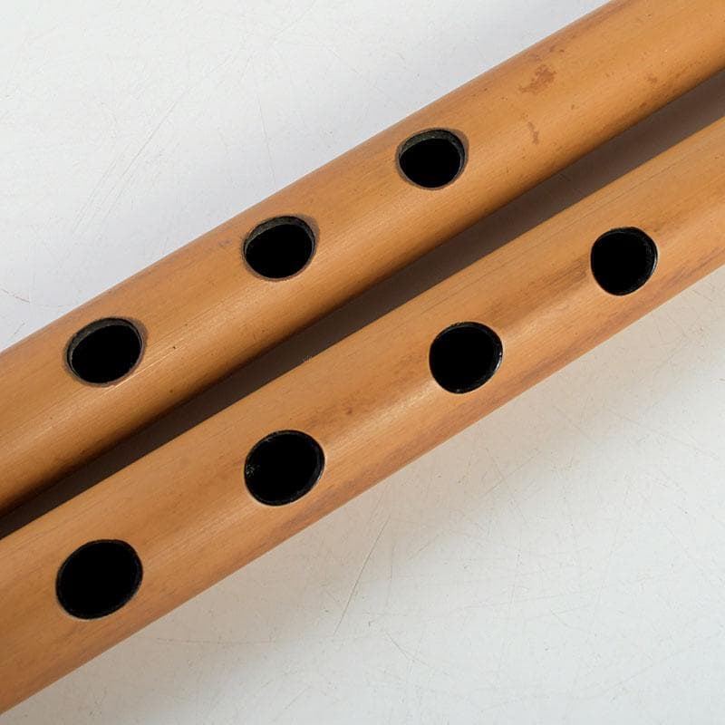 木管楽器　竹製　横笛　篠笛　みさと笛　幸幹　2本　袋付　V　9634