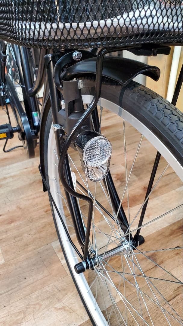 ★サイクル自転車☆最終値下げ！ブラック メッシュバスケット付き